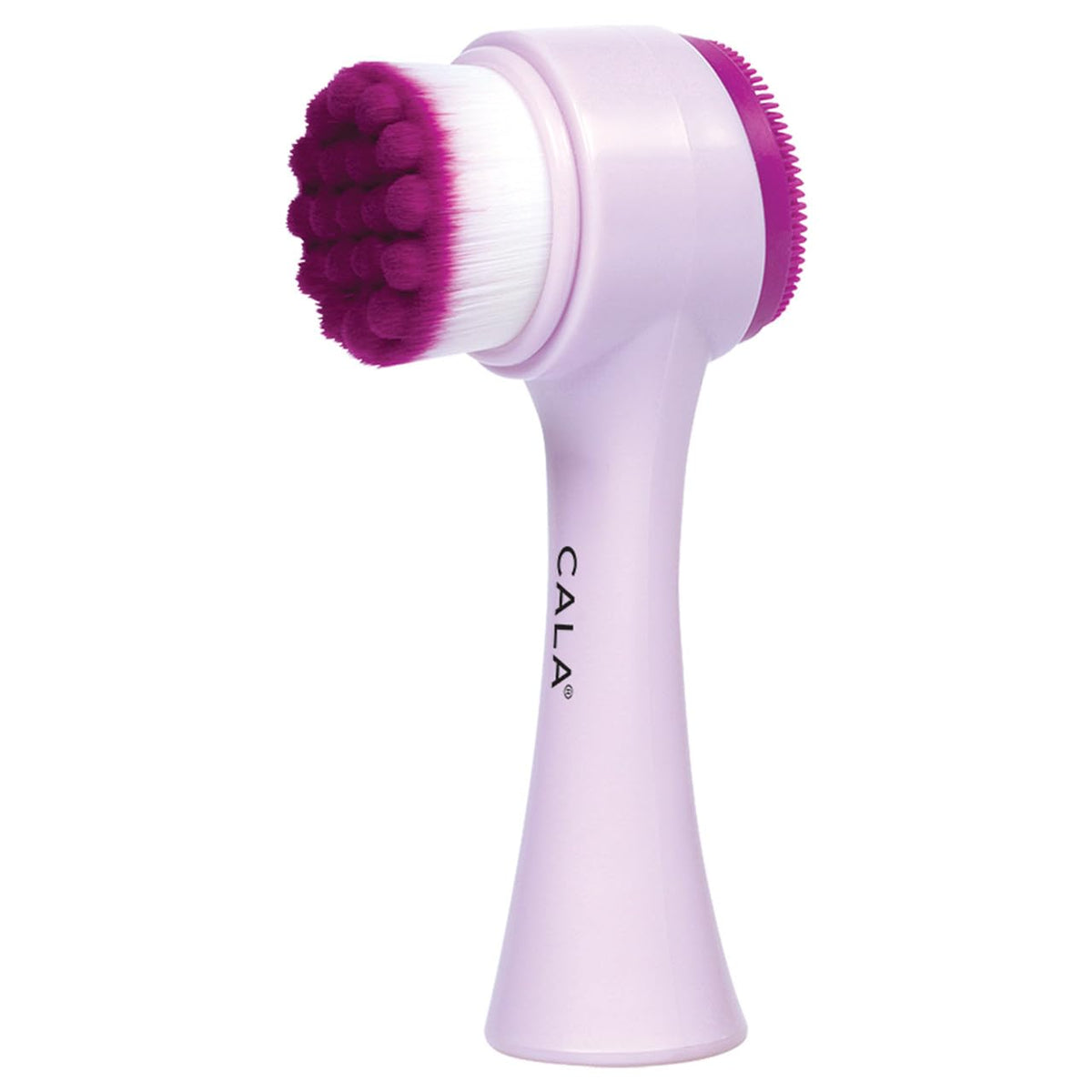 CALA Dual-Action Facial Cleansing Brush (Mint), Superfine Soft Bristles Deep Clean Pores, Removes Oil, Dirt, Makeup + Sunscreen, Water-Resistant for Shower Use, All Skin Types