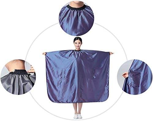 OLizee Hair Cutting Cape with Sleeves, Water-Resistant Salon Barber Cape Gown for Adults, Haircut Hairdressing Apron with Adjustable Neck Closure, 57 x 63 in, (White)
