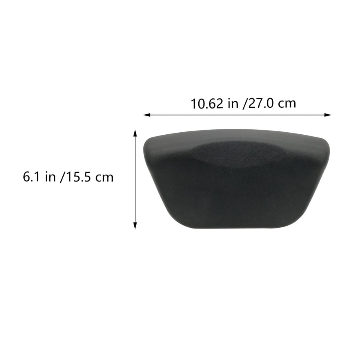 Mikinona Bathtub Bath Cushion Pu Bath Pillow with Non-Slip Suction Cups Ergonomic Pillow Headrest for Head Neck Back and Shoulders 10.62 X 6.10 X 2.36 in Home Spa Relaxation