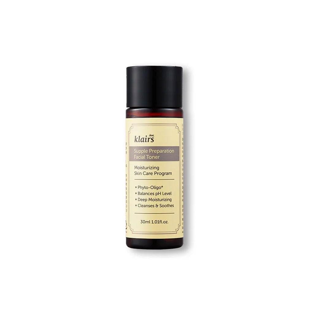DearKlairs Supple Preparation Facial Toner, pH Balance, Moisturizer, Korean Skincare, Non-Sticky, for Sensitive Skin Face, K-Beauty, 1.01 Fl Oz