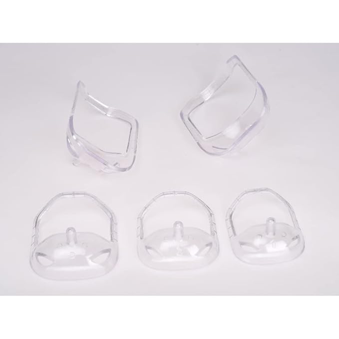 5PCS Transparent Beard Shaper Styling Tool Different Sizes Facial Hair Trimming Guide Grooming Shaper Hair Lineup Tool For Man|Beard comb