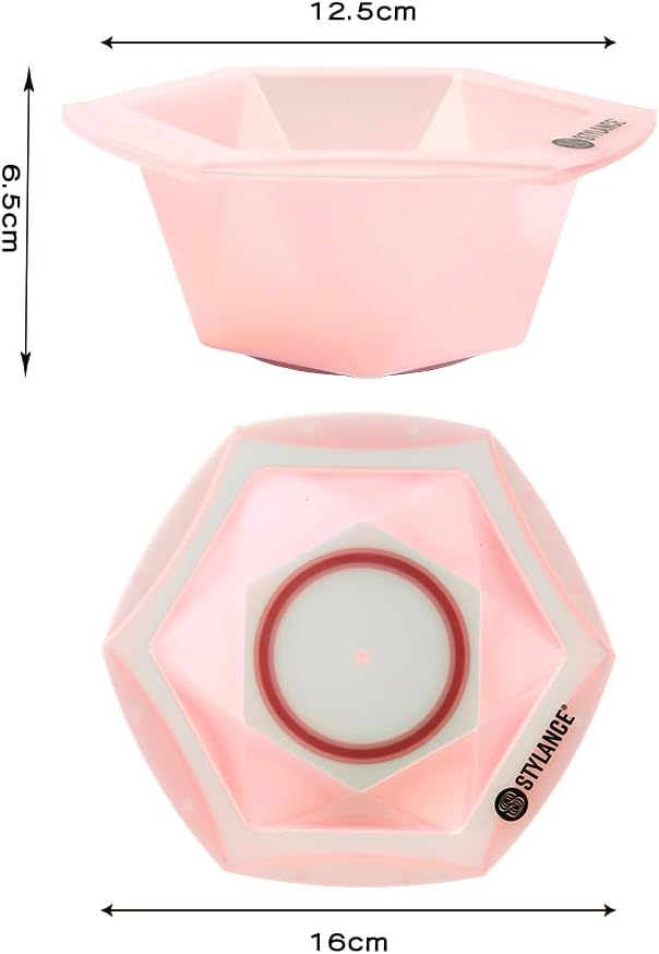 STYLANCE Multi-Colored Connect & Color Bowl Set, Hair Color Mixing Bowls, Hair Bleach, Hair Dye, Coloring kit,Color Palette, 7 Pack