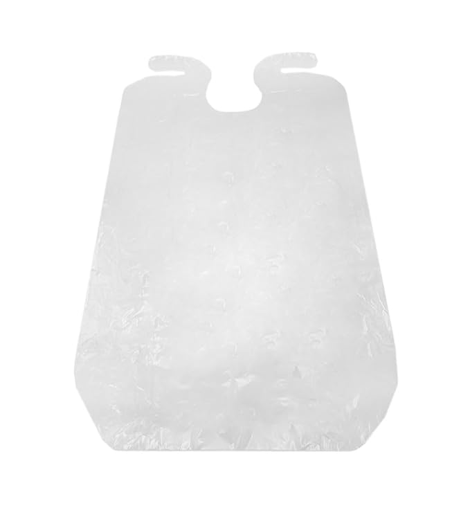 Colortrak Backwards Bib, Disposable Waterproof Salon/Barber Cape for Hair Cutting and Dyeing Protects Clients, Capes and Salon Chairs, 24 x 38 Inches - Includes 25 Bibs