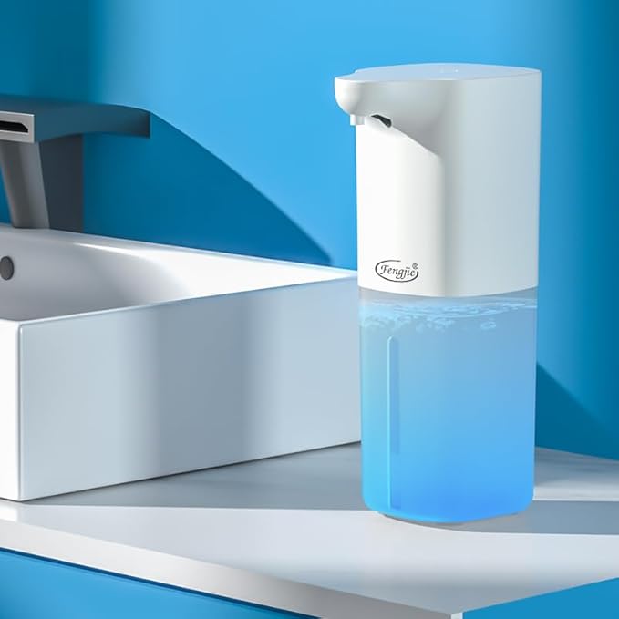 Automatic Foaming Soap Dispenser, Rechargeable, 11.8oz Touchless with Motion Sensor for Bathroom, Kitchen, F1818