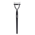 Eyelash Comb MSQ Eyelash Separator Tool Arc Designed Lash Brush Separator With Cover Lash Comb for Eye Makeup Brush Mascara Clump Remover Black (Includes a Mascara Wand)