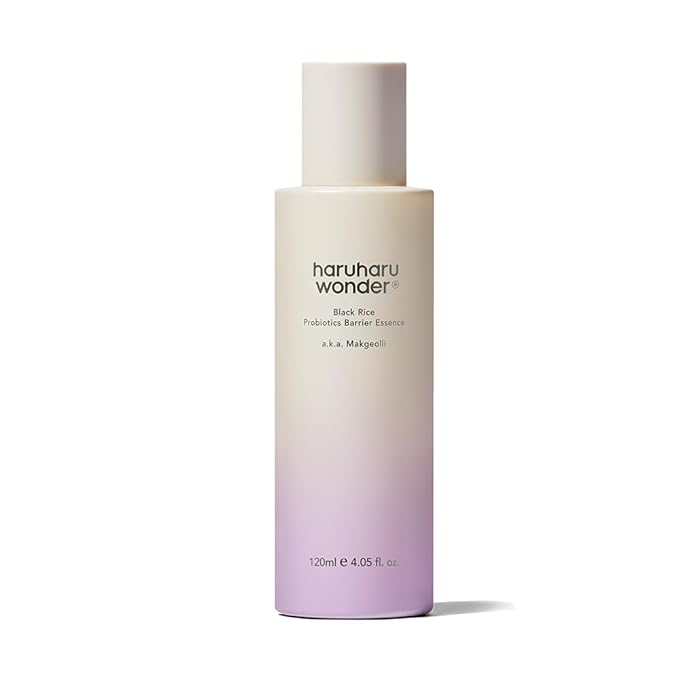haruharu Wonder Black Rice Probiotics Barrier Essence, 4.05 fl.oz, Skin Flooding & Layering, Strengthens Skin Barrier, Moisturizes, Glowy Radiant Skin, Non-Comedogenic, Vegan Korean Skincare