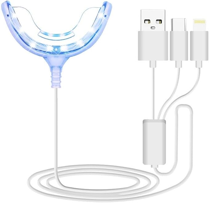 Gum Stimulator with Blue Light Therapy – Oral Care for Gum Health, Fresh Breath & Plaque Removal, Portable, Gum Support for Healthy Smile