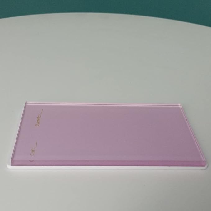 LIXIMMAZN 2 Layers Acrylic Eyelash Pallet Organizer Box, Grafting Eyelash Clear Makeup Display Container for False lashes Transparent Storage Case (Pink)