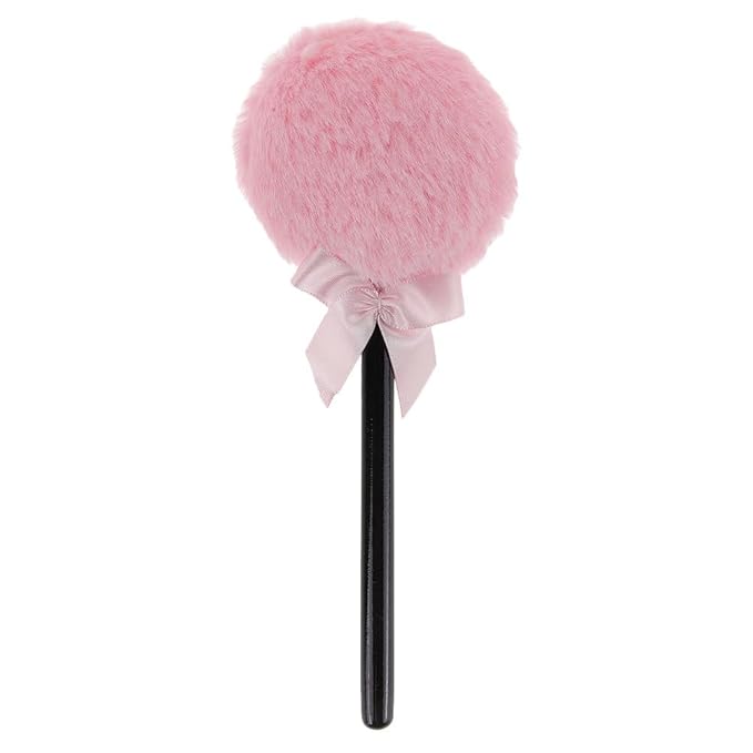 WOFASHPURET Lollipop Shaped Powder Puff Fluffy Body Powder Puff with Long Handle Soft Makeup Applicator for Loose Setting Face and Body Use Daily Makeup Stage Performances