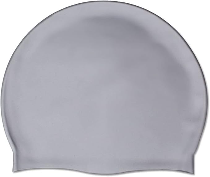 Doovid Swim Caps for Women Men Waterproof Silicone Ear Protection Long Hair High Elasticity Swimming Cap