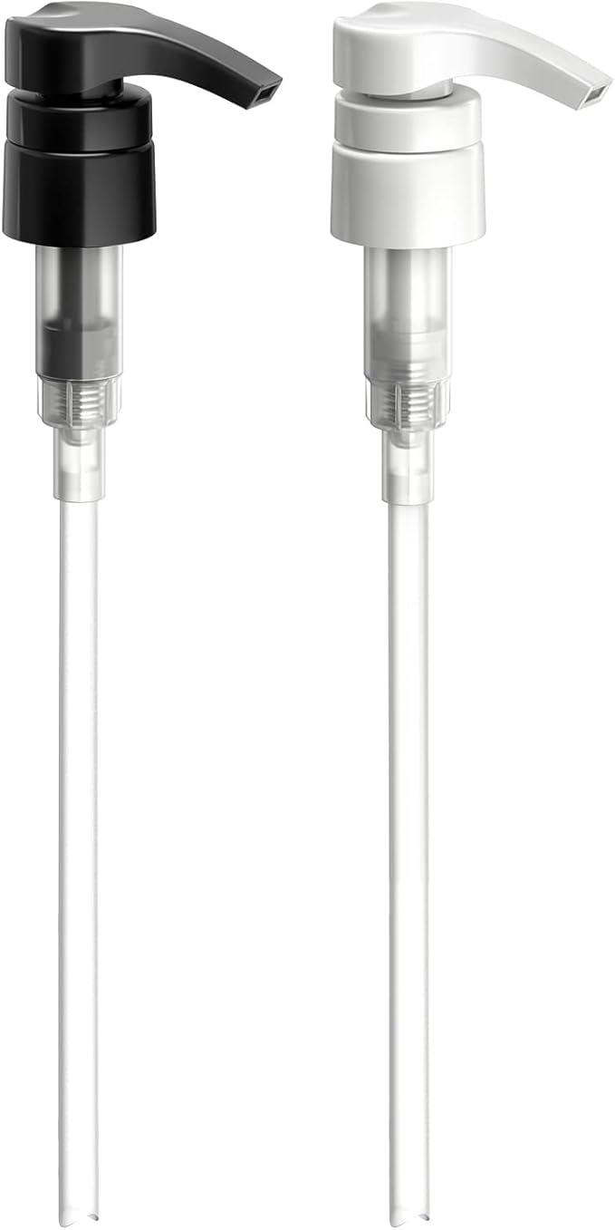 Bar5F Pumps for Shampoo and Conditioner Bottles, Salon-Brand Liters, 2 Pack
