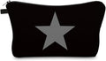 Loomifang Small Makeup Bag Cosmetic Bag for Women, Pretty Design Organizer Case with Zipper Closure, Lightweight and Water-Resistant Make Up Bag - 8.65"x 5.35" x 7.08"（Pentagram）
