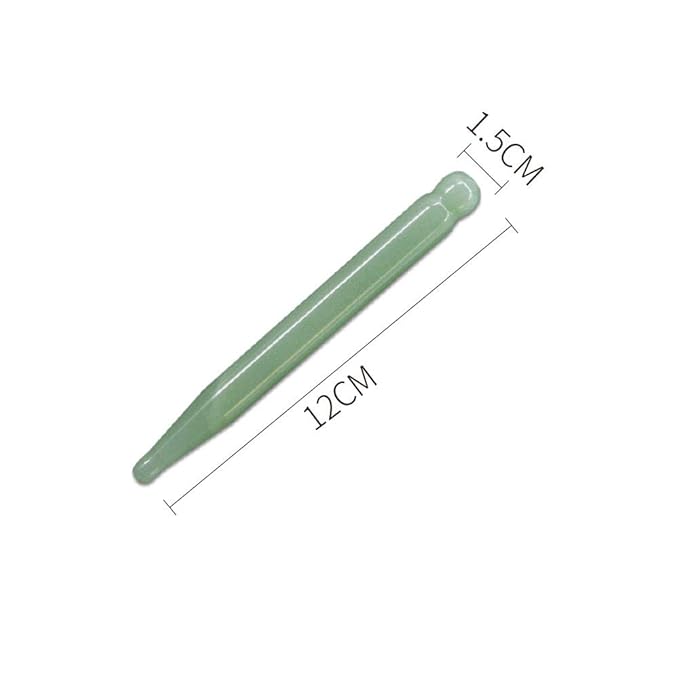 TOP SEWING Jade Acupuncture Pen Deep Tissue Gua Sha Massage Tools Natural Facial Tool Manual Acupuncture Massage Pen for Full Body