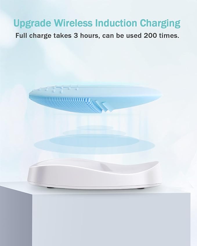 EZBASICS Facial Steamer Bundled with Facial Cleansing Brush Blue
