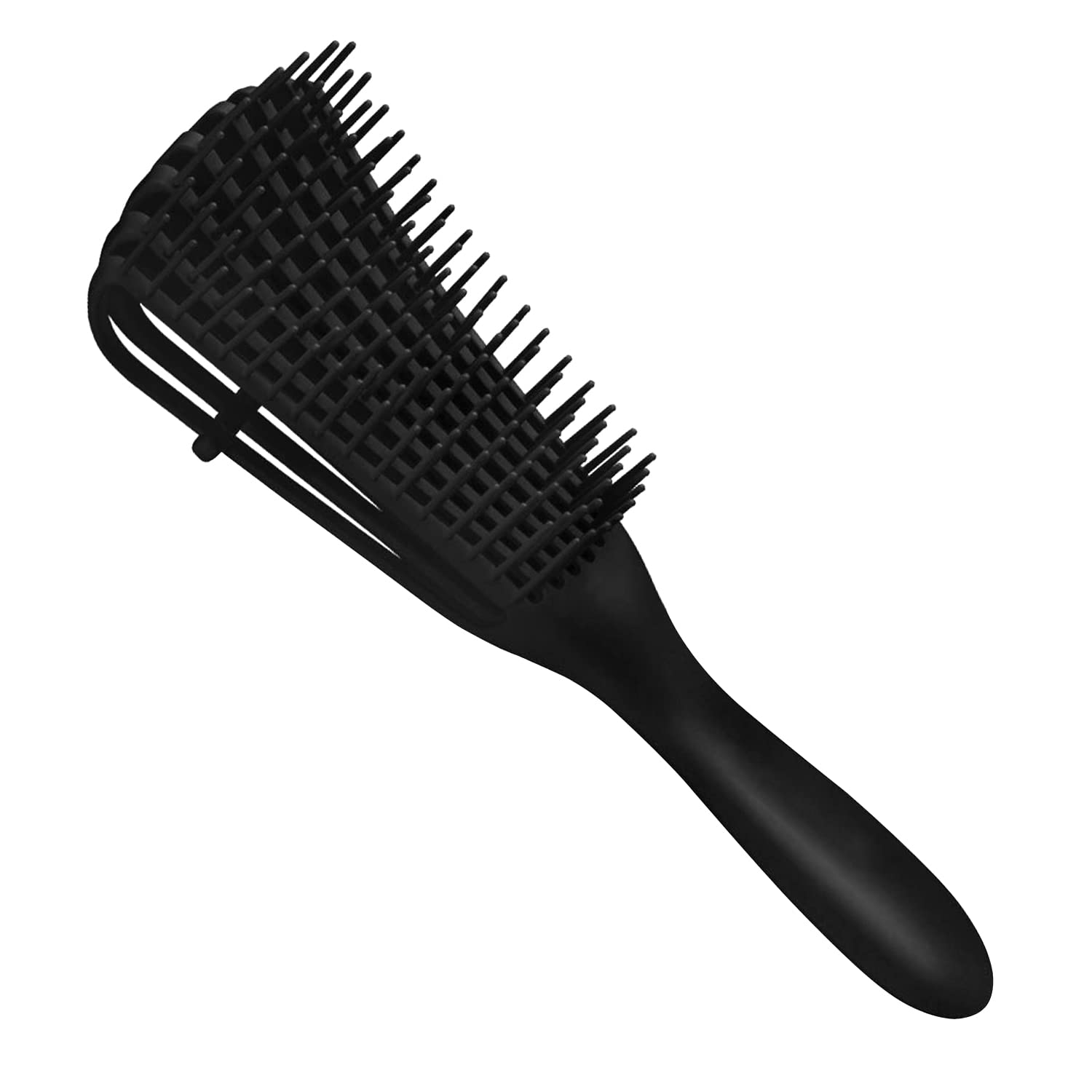 A.DASHER Detangling Hair Brush for Afro America/African Hair Textured 3a to 4c, Knots Detangler Scalp Massage Comb for Women, Black (1 pc)