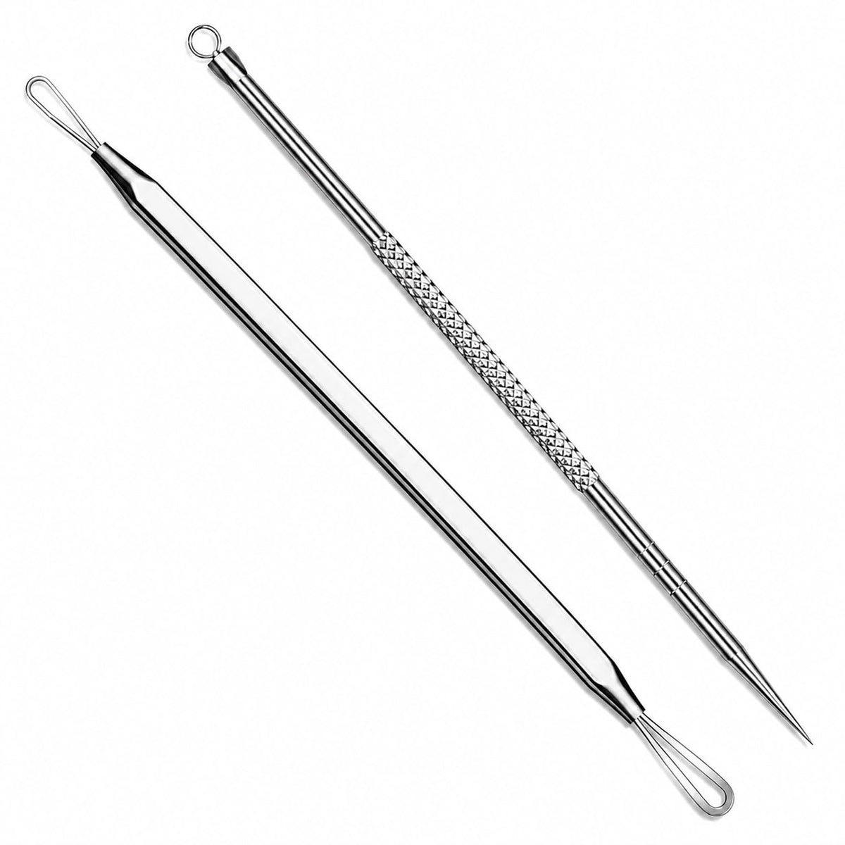2 Pcs Pimple Popper Tool Blackhead Remover, Comedone Extractor for Acne