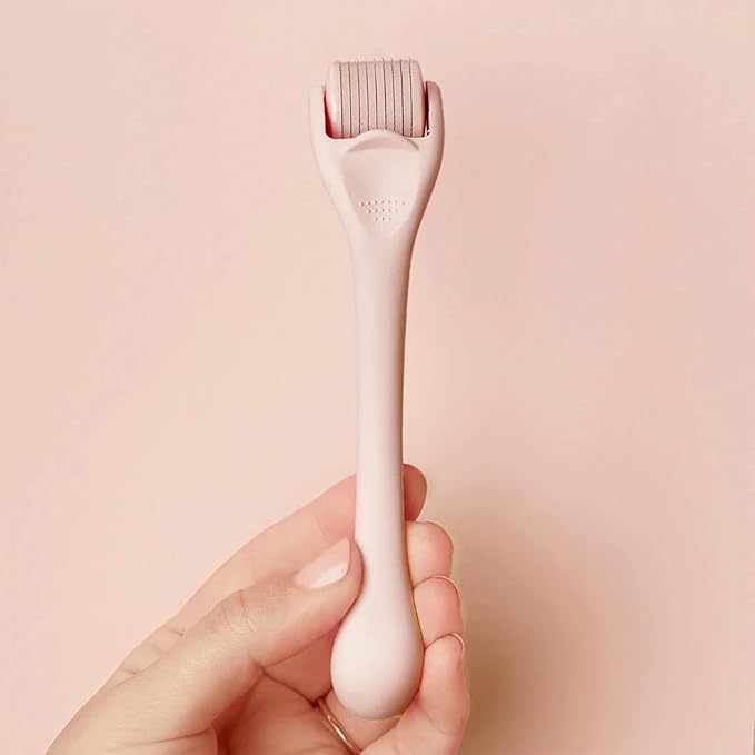 ROSELYNBOUTIQUE Derma Roller – Personal Care Beauty Tool for Men & Women – Manual Use (Beige)