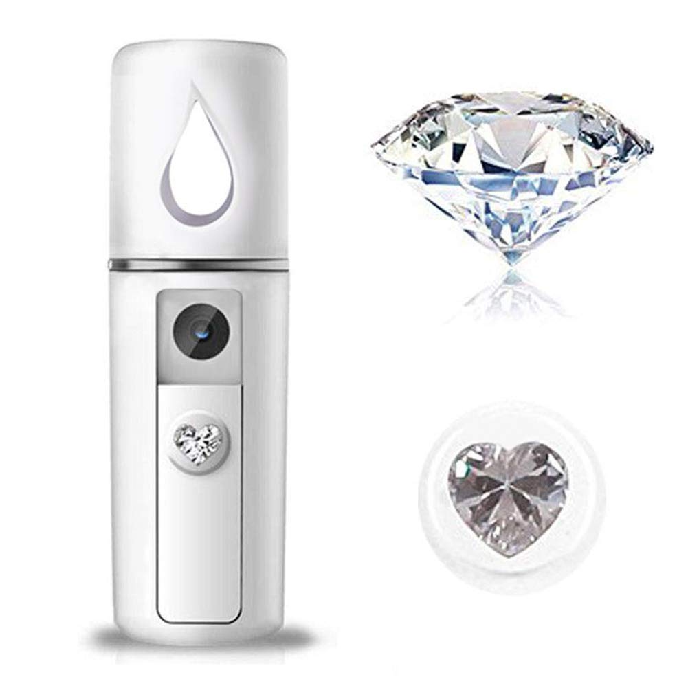 ZOMFOM Nano Face Sprayer Mini Facial Steamer Mist Spray, White