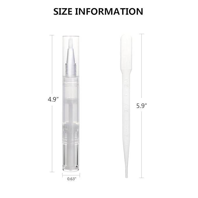 UPZIGS Empty Cuticle Oil Pen, 5ml-5 Pack