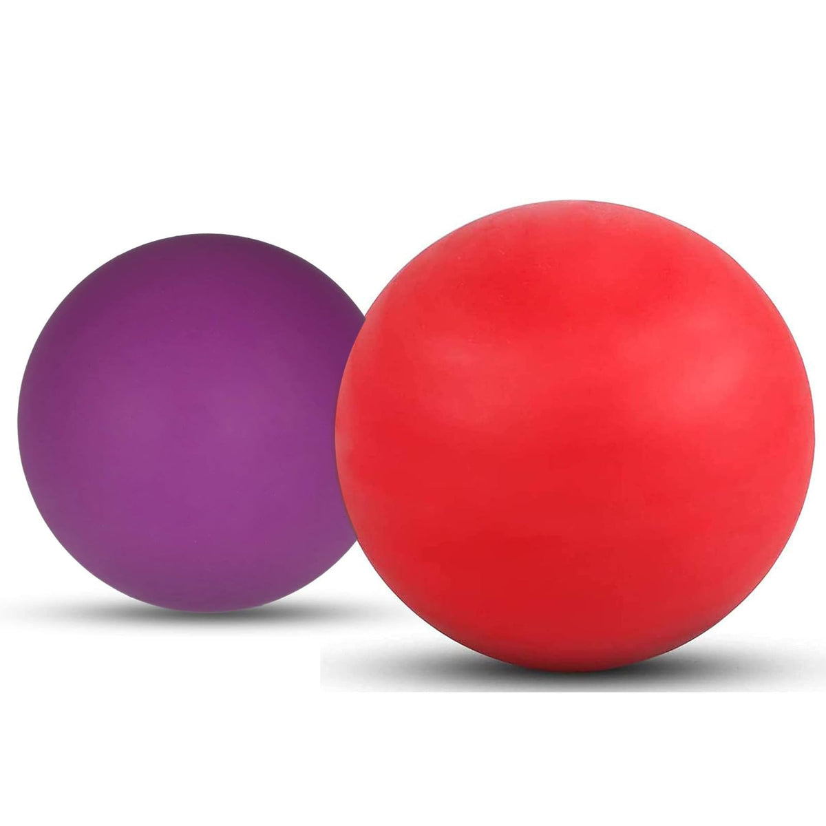 WOVTE Massage Lacrosse Ball for Sore Muscles, Shoulders, Neck, Back, Foot, Body, Deep Tissue, Trigger Point, Muscle Knots, Yoga and Myofascial Release (Pink)