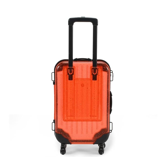 HBZGTLAD 10pcs false eyelashes packaging box pink luggage lashes suitcase mink lashes packing fluffy and curly case empty (B-red)