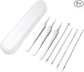 7 Pcs Blackhead Remover Comedone Extractor, Acne Removal Kit, Manual Pimple Popper Tool for Quick and Easy Removal of Pimples, Blackheads on Forehead, Facial and Nose (7 Pack)