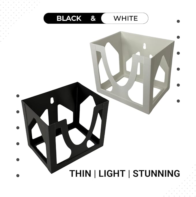 Sneeze Eaze Wall-Mounted Tissue Box Holder - Space-Saving Design - Easy Loading & Stylish Home Decor - Versatile Installation Options - Perfect for Home, Office & School - Made in The USA (White)