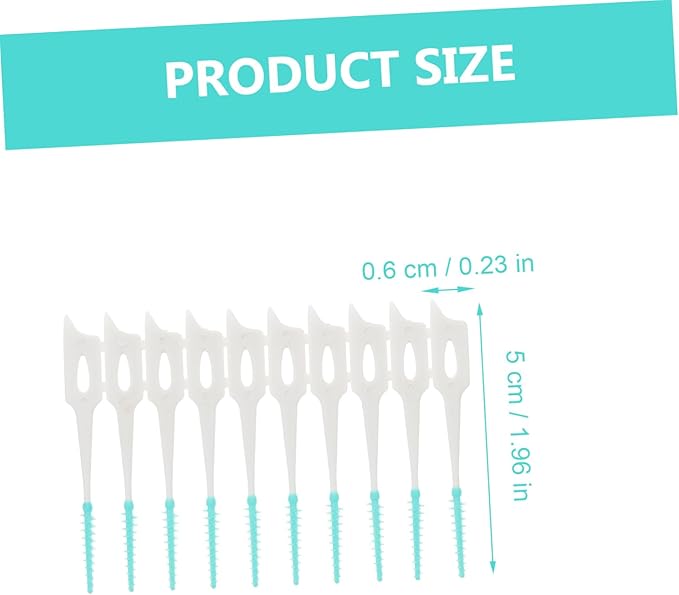 PartyKindom 80pcs Interdental Cleaning Brushes Flexible Gum Massagers Portable Teeth Cleaner Tools for Oral Care Picks Each