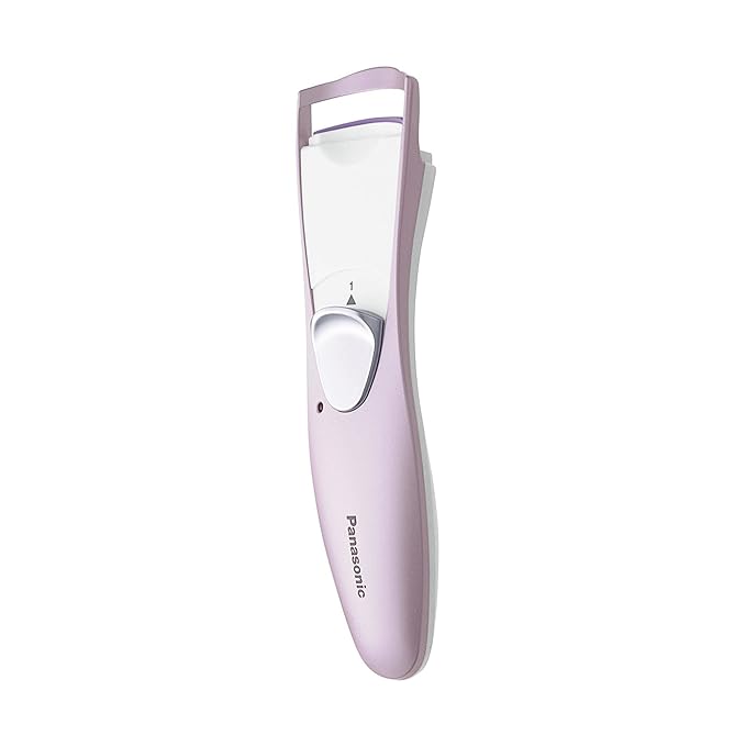 Panasonic Heated Curved Eyelash Curler With Double Action Non-Stick Silicone Pads - EH2331P, Pink