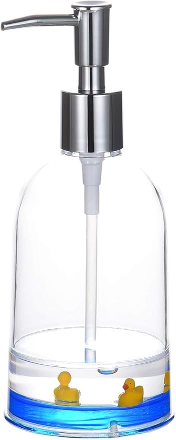Locco Decor 5 Piece Acrylic Liquid 3D Floating Motion Bathroom Vanity Accessory Set Duck