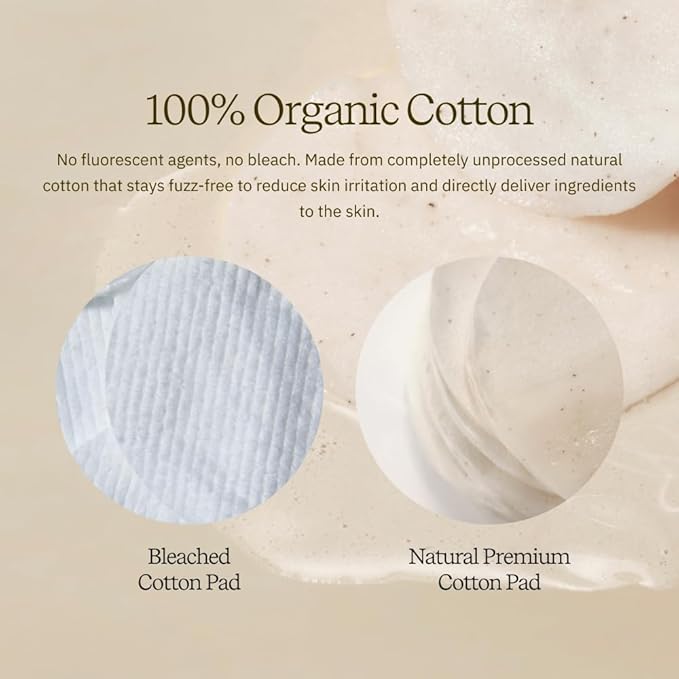 ByUR Green Wonder Keep Peace Toner Pads - Gentle Exfoliation, Soothing & Redness Care for Sensitive Skin, PHA & LHA, Centella Asiatica, 100% Organic Cotton, Facial Pore Care Korean Skincare (70 Count)