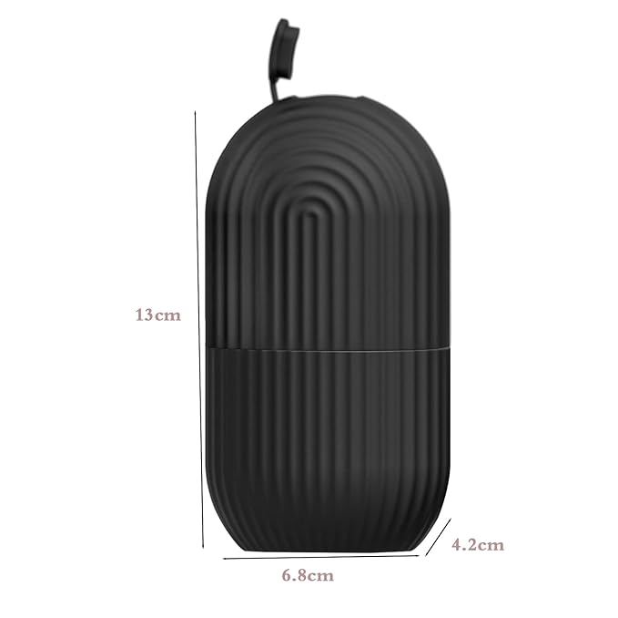 Joyeee Ice Face Roller, Reusable Silicone Mold Face Massage Eye Facial Beauty Skin Care Tools Apply Ice for Shrink Pores Anti Wrinkle Reduce Puffiness Improve Skin Elasticity, Striped, Black