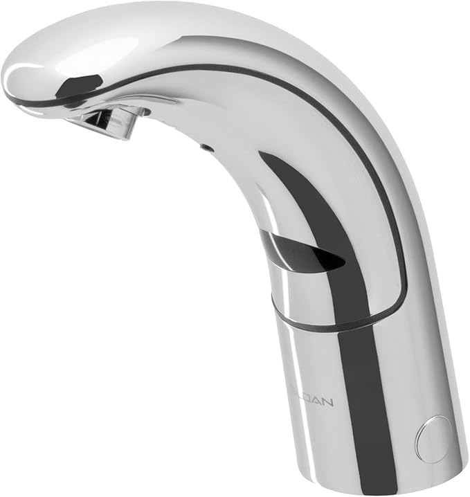 Sloan Optima EAF-150 Sensor Activated Touch-Free Faucet, Commercial Grade with Mounting Hardware - 1.5 GPM Battery-Powered Deck-Mounted Mid Body, Polished Chrome Finish, 3335000