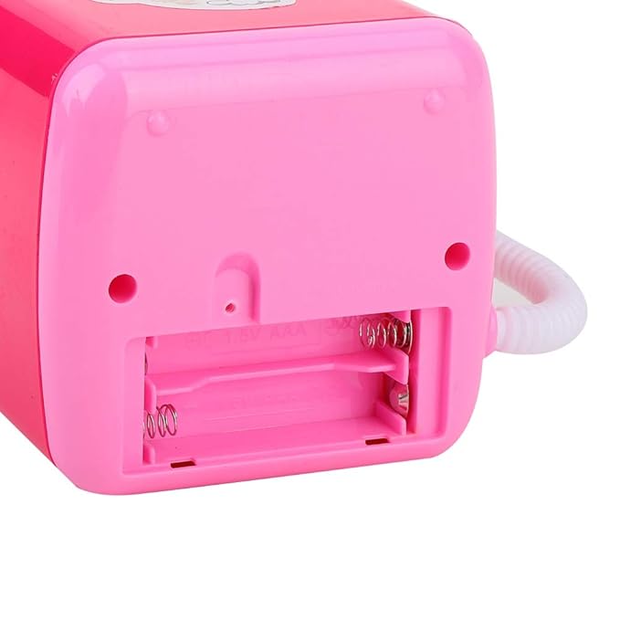 Simulation Electric Makeup Brush Cleaner Automatic Sponge Puff Washing Machine Cosmetic Tool for Kids Adults Rose Red