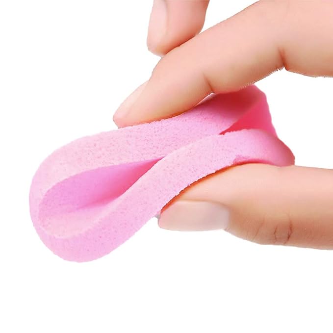 Facial Sponge Compressed,120 Count PVA Professional Makeup Removal Round Face Wash Sponges Spa Pads Exfoliating Cleansing for Women,Pink