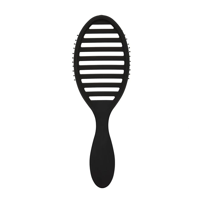 Wet Brush Speed Dry Hair Brush, Black Frost - Vented Design & Soft HeatFlex Bristles Are Blow Dry Safe - Ergonomic Handle Manages Tangles - Pain-Free Hair Accessories