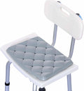 Waterproof Shower Cushion Seat Pad for Bath Bench, Chair, Bathtub, or Walk-in Tub, Non-Slip Foam Bath Seat with Drain Holes, Tailbone Relief Support Padded Bench Cushion for Seniors Inside Shower
