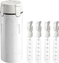 Eadwe 2026 New 4 in 1 Travel Dispenser Bottle, 4 Pack 30ML Travel Bottles for Toiletries, Leak Proof Travel Size Containers, Portable Containers for Shampoo Lotion Conditioner Cream (White)