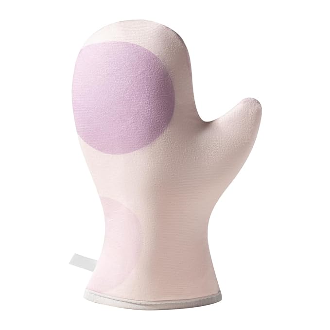 Cryslora Tanning Mitt, Reusable Lotion Applicator, Anti-Sliding tanning gloves for small hands (Short-Pile)