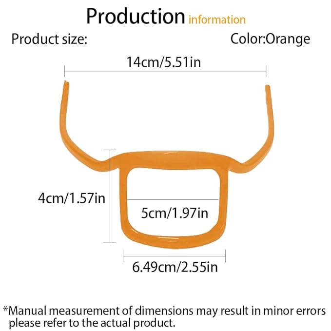 ANQIA Beard Styling Template Goatee Mustache Grooming Guide Stencil Lineup Tool Shaving Template for Men Face Hair Styling Hairline Shaping Orange