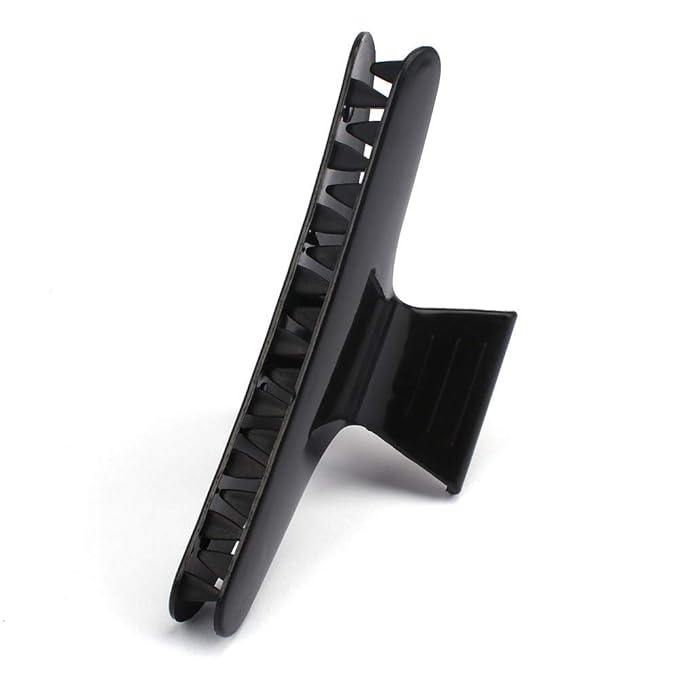 BAHABY Hair Clips for Styling Sectioning 12 Pack Black White Butterfly Clamps Hair Claw Clips Pro Salon Hair Clips for Styling, Sectioning, Cutting and Coloring