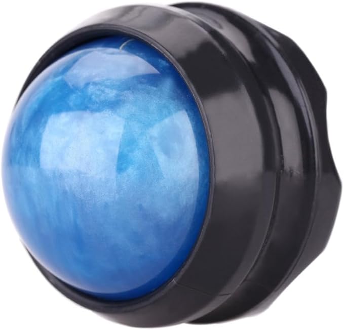 ZONGS Manual Massage Ball Pain Relief Back Roller Massager Self Massage Therapy and Relax Full Body Tools for Sore Muscle Joint Pain Essential Oils or Lotion Relax (Blue)
