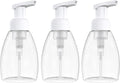 BRIGHTFROM Foaming Soap Dispenser Pump Bottles, BPA Free Empty Refillable Plastic Container for Liquid Soap - Kitchen, Bathroom, Commercial - 8oz (250ml) Pack of 3, Clear