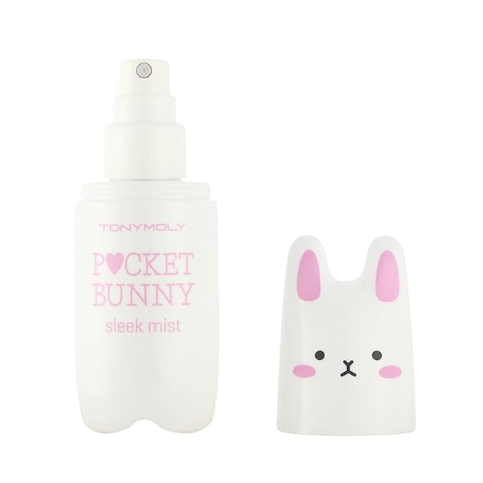 TONYMOLY Pocket Bunny Facial Mist - Hydrating & Refreshing Face Spray with Aloe & Berry Extracts - Moisturizing Oil Control Korean Facial Mist, Cute Travel Size, K-Beauty Gift