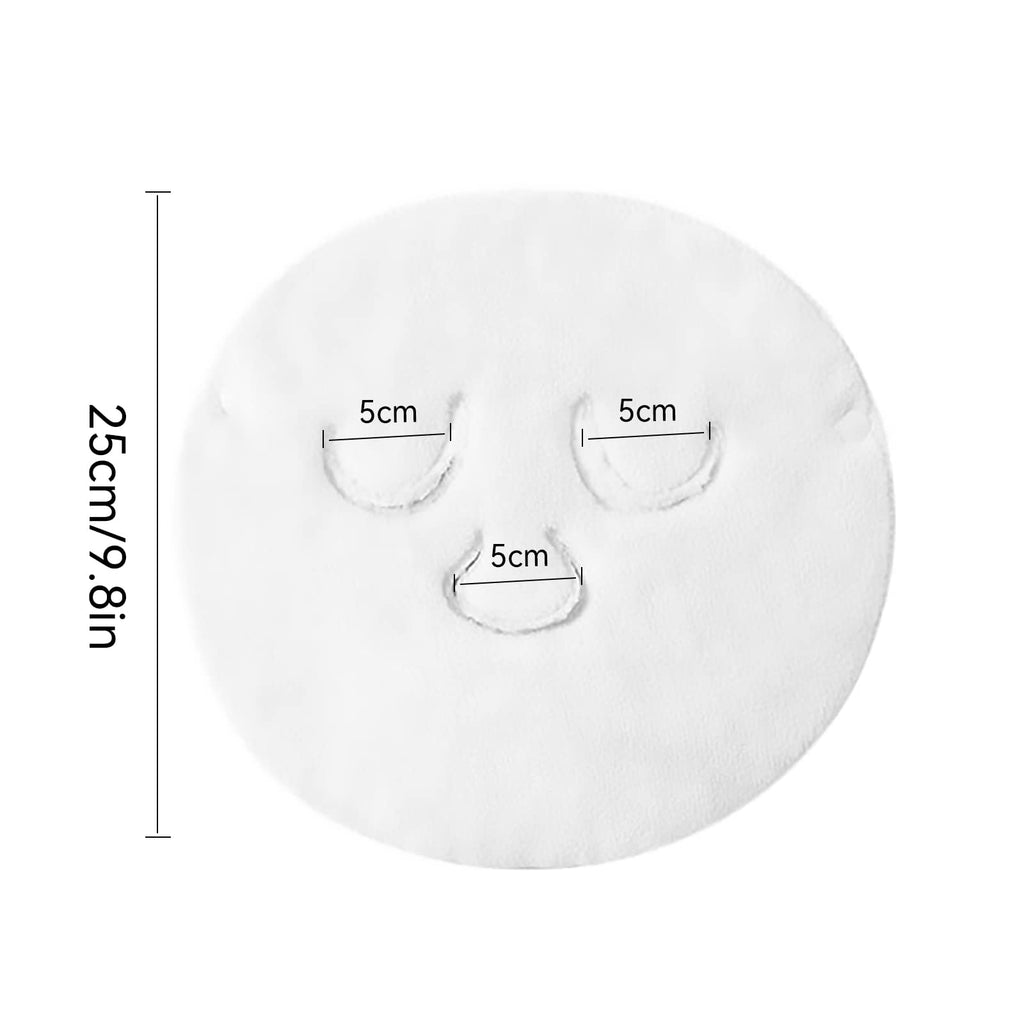 Angzhili 2 Pcs Hot Compress Reusable Face Towel Mask,Hot Cold Facial Steamer Towel Soft Coral Fleece Face Mask for Home and Beauty Salon,Spa Towel Moisturizing Skin Care