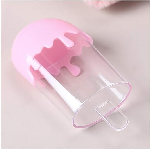 Healthcom 12 Packs Cute Ice Cream Shape Plastic False Eyelashes Packaging Case Empty Eyelash Storage Box Candy Container with Trays Mink Lashes Box Holder Travel Cosmetic Case for Women Girls,Pink …