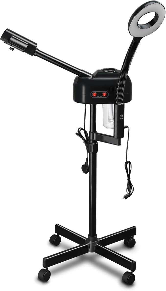 Winado 2 in 1 Facial Steamer with 5X Magnification Light, Deep Cleaning