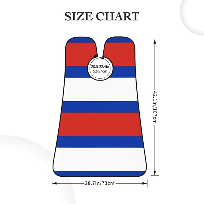 NOUZU Russian Flag Print Beard Bib Apron For Men, Beard Hair Catcher For Men Shaving Trimming,Beard Cape Cloth, Black