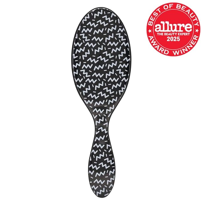 Wet Brush Original Detangler Hair Brush, Hipster Squiggle, Ultra-Soft IntelliFlex Bristles, Detangling Bristles Glide Through Tangles (Wet & Dry Hair), Women & Men