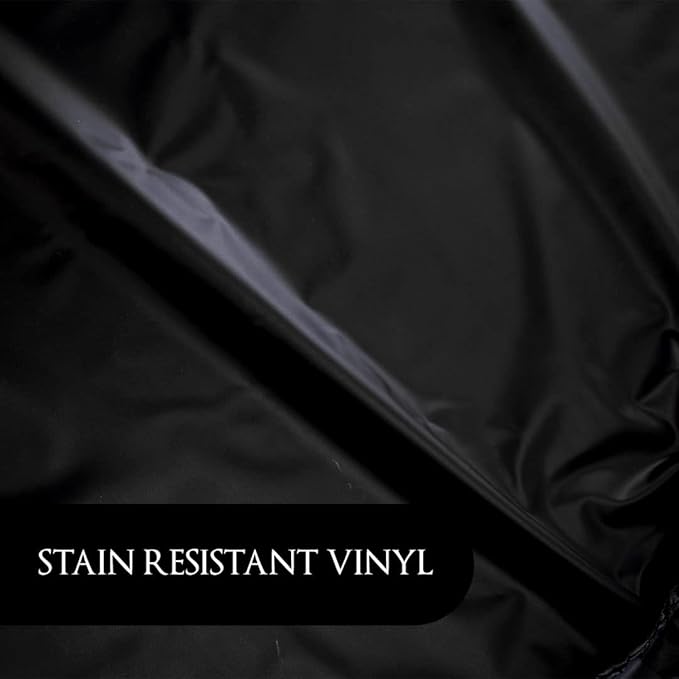 Betty Dain Lustre Shampoo Cape, Waterproof, Stain Resistant Vinyl, Touch-and-close Fastener, Soft Nylon Neckband, Safe For All Salon Processes, 36 inches wide x 54 inches long, Black